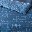 【HOLA】Rainbow系列純棉刺繡床被四件組雙人