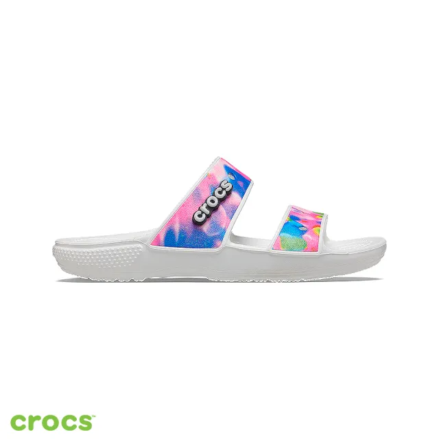 【Crocs】中性鞋 霓虹經典雙帶拖鞋(207771-102)