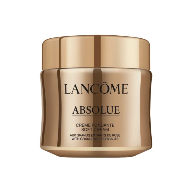 【LANCOME 蘭蔻】買1送1 大容量 絕對完美黃金玫瑰修護乳霜60ml (LIGHT 輕盈版/玫瑰乳霜/四季玫瑰/國際航空