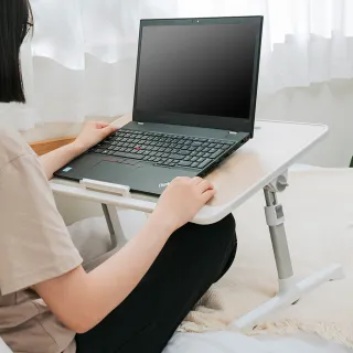 【樂嫚妮】可升降摺疊電腦桌 床上懶人桌(折疊閱讀桌 筆電桌)
