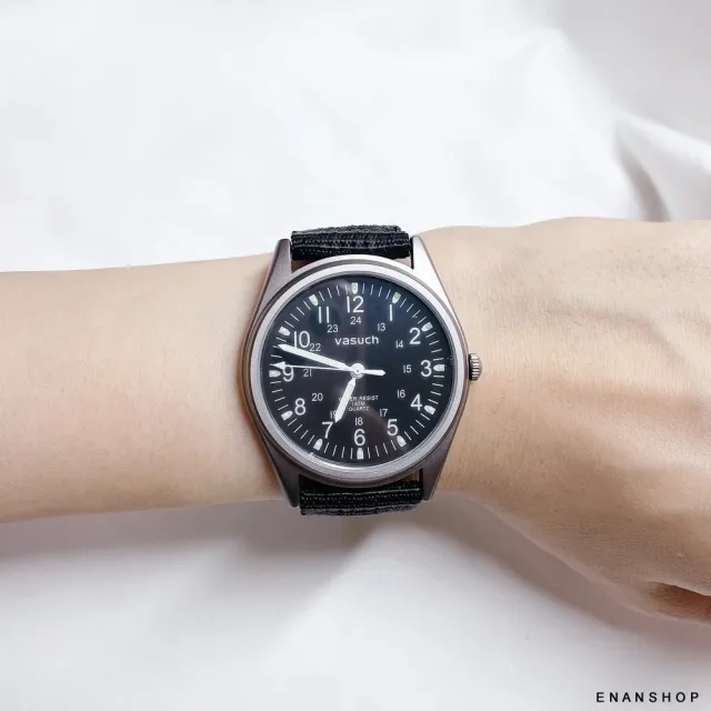 【ENANSHOP 惡南宅急店】工裝24時制數字錶 夜光錶面 韓國流行 手錶 男錶 女錶 情侶對錶0662F