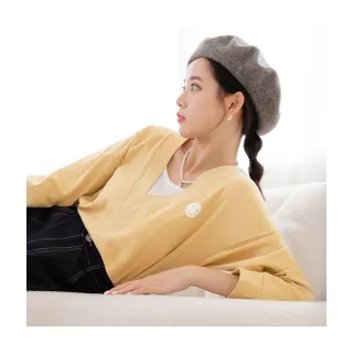 【OB 嚴選】美國棉快乾假兩件件設計長袖上衣 《KG1451》