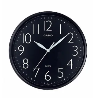 【CASIO 卡西歐】清晰大數字顯示典藏圓形掛鐘-白(IQ-05-7)