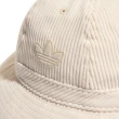 【adidas 愛迪達】漁夫帽 CON Bucket Hat 男女款 奶油白 燈芯絨 經典 帽子 愛迪達(HM1716)