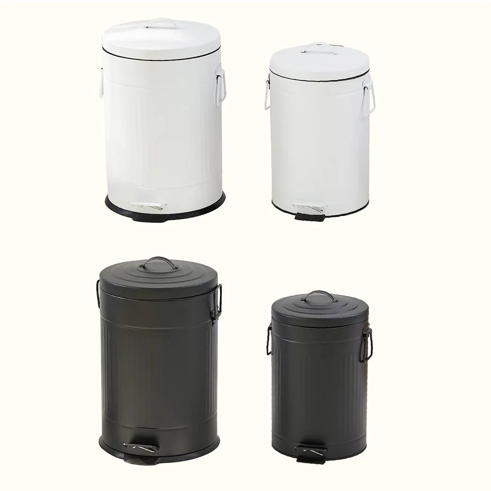 【艾米居家】羅馬柱型20公升中號腳踏垃圾桶(靜音 緩降 防臭 垃圾桶)