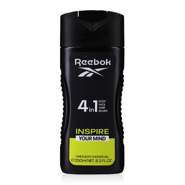 【REEBOK】超越自我男性4合1全能洗髮沐浴膠 250ml(專櫃公司貨)