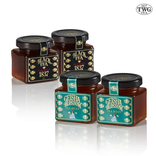 【TWG Tea】四入茶香果醬禮盒組Tea Jelly Duo Giftbox(蝴蝶夫人x2&1837黑茶x2 100g/罐)