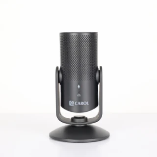 【CAROL 佳樂電子】直播錄音用桌上型智慧觸控麥克風 USB-100C(適用 Podcast 收音、直播、宅錄、ASMR)