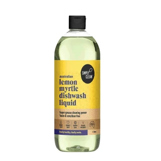 即期品【Simply Clean】澳洲檸檬香桃木洗碗精-1L(dishwash liquid 效期2025/10/19)