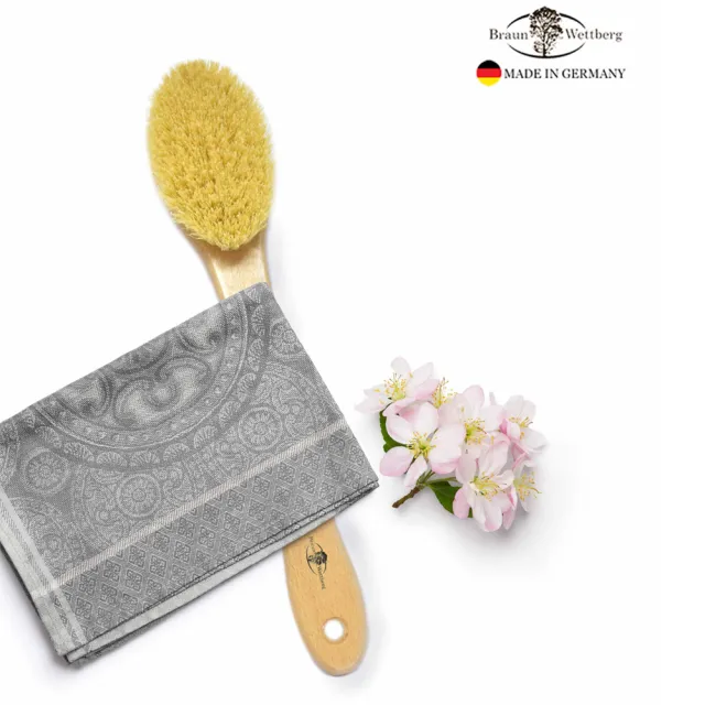 【BRAUN WETTBURG 珀薇】德國製 植物纖維SPA沐浴按摩刷(厚刷/沐浴按摩美容潔顏/雙11)