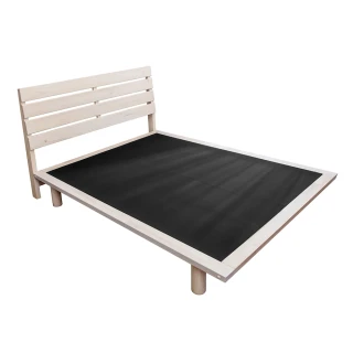 【BODEN】加爾5尺雙人實木床架/床組(兩色可選-床頭片+床底-不含床墊)