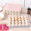 【熊爸爸大廚】簡約24格馬卡龍色帶蓋雞蛋收納盒(1入)