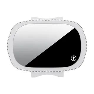 【CarZone車域】汽車遮陽板掛式無極調光LED化妝鏡 白