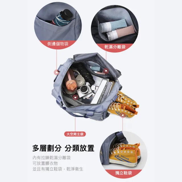 【RH】雙11 防潑水大容量萬用旅行包(甲乾濕分離運動瑜伽包特價488)