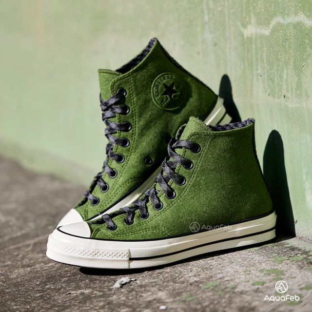 CONVERSE CHUCK 70 HI 男鞋 女鞋 草綠色 高筒 法蘭絨 運動 休閒鞋 A04284C