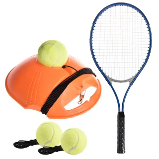 【AD-ROCKET】自動回彈網球訓練器 球拍+三球+回彈座+收納袋 大全配/網球/單人網球(成人款)