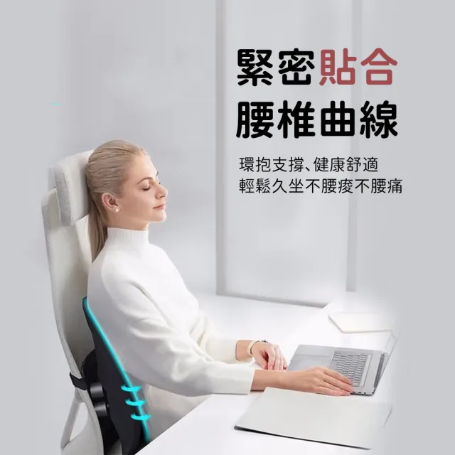 【JHS】記憶棉辦公室腰枕 人體工學護腰靠墊(護腰墊 腰靠 雙背腰墊 汽車靠墊 辦公坐椅護腰墊)
