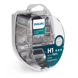 【Philips 飛利浦】X-tremeVision Pro150 H1(夜勁光第二代+150% H1大燈燈泡)