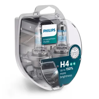 【Philips 飛利浦】X-tremeVision Pro150 H4(夜勁光第二代+150% H4大燈燈泡)