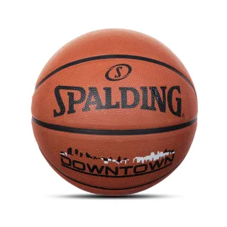 【SPALDING】籃球 Downtown 斯伯丁 橘 戶外球 耐磨 7號球 深刻紋 橡膠(SPA84363)
