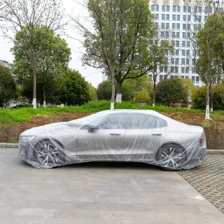 一次性車衣 汽車衣罩 小款(防塵車衣 透明車衣)