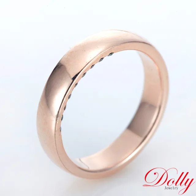 【DOLLY】14K金 求婚戒玫瑰金鑽石戒指
