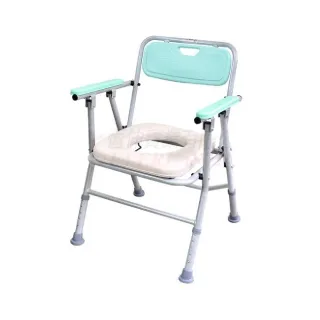 【海夫健康生活館】恆伸 機械椅 未滅菌 恆伸 鋁合金 收合式 便器 便盆椅 洗澡椅(ER4527-2)