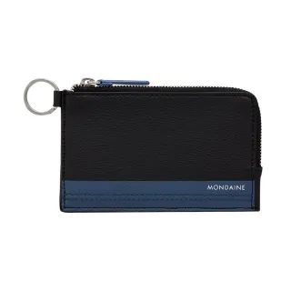 【MONDAINE 瑞士國鐵】仙人掌皮革 2用鑰匙零錢卡包(星空黑)