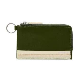 【MONDAINE 瑞士國鐵】仙人掌皮革 2用鑰匙零錢卡包(森林綠)
