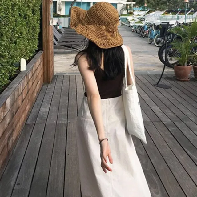 【SeasonsBikini】可折疊鏤空草帽 -777(可折疊草帽鏤空草帽)