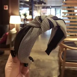 【bibi】3入組韓國最新千鳥格髮箍(千鳥格髮箍)