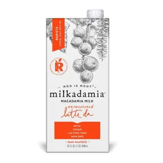 【milkadamia】夏威夷堅果奶-無糖咖啡師配方946ml＊6入(零碳水／無麩質)