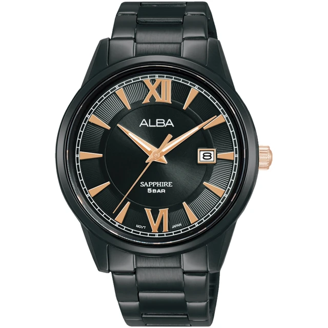 【ALBA】雅柏 簡約羅馬時尚手錶-41mm 情人節禮物(VJ42-X326SD/AS9N67X1)
