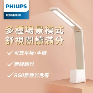 【Philips 飛利浦】66163 酷佳全光譜充電多功能檯燈(PD051)