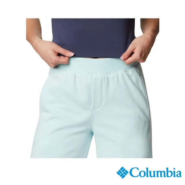 【Columbia 哥倫比亞 官方旗艦】女款-Omni-Shade UPF50防曬寬版長褲-湖水綠(UAR82870AQ / 2022年春夏)