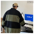 【CPMAX】美式復古棒球開衫外套(oversize開衫外套 撞色外套 長袖外套 外套男 夾克男 秋季拚色外套 C215)