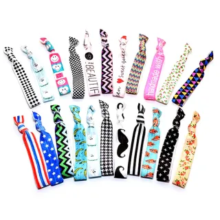 【ENANSHOP 惡南宅急店】彈性扭結髮帶10入組 髮圈 日韓系氣質 髮圈-0087E