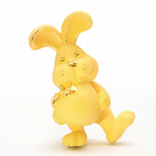 【生活金藝】黃金擺件 平安兔(金重足0.33錢)