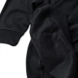 【Tommy Hilfiger】TOMMY 經典寬版貼布LOGO厚磅內刷毛圖案連帽T恤 上衣-黑色(保暖舒適/平輸品)