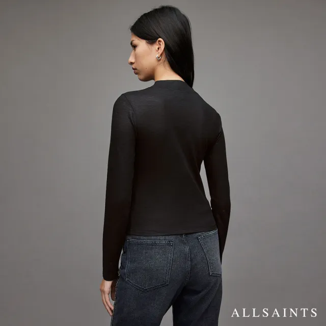 【ALLSAINTS】FRANCESCO RINA 俐落滑順高領上衣 WM298V(貼身版型)