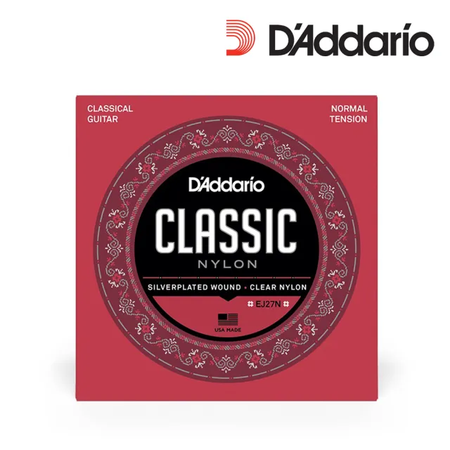 【D’Addario】EJ27N 中張力 古典吉他弦 28-43(原廠公司貨 商品保固有保障)