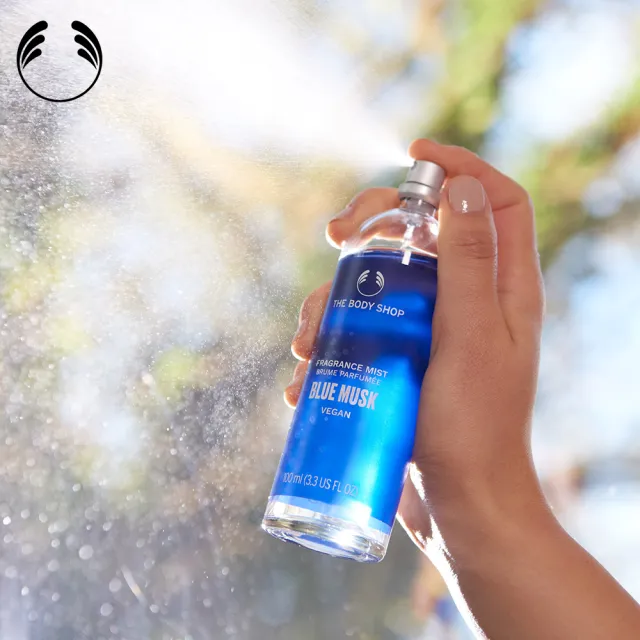 【THE BODY SHOP 美體小舖】湛藍麝香身體芳香菁露-100ML(芳香噴霧/香水)
