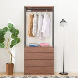 【NITORI 宜得利家居】◎開放式衣櫥 衣櫃 ATEN 80BC MBR(開放式衣櫥 衣櫃 ATEN) 