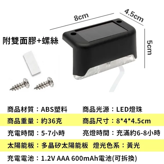 【Life365】樓梯燈 階梯燈 太陽能樓梯燈 太陽能階梯燈 樓梯壁燈 庭園燈 陽台燈 太陽能感應燈(CP191)