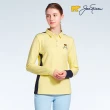 【Jack Nicklaus 金熊】GOLF女款素面彈性POLO衫/高爾夫球衫(黃色)