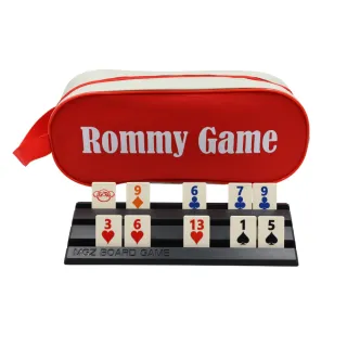 【漫格子】Rommy 數字遊戲 以色列麻將 袋裝大牌撲克牌版2-4人(拉密 益智桌遊 麻將)