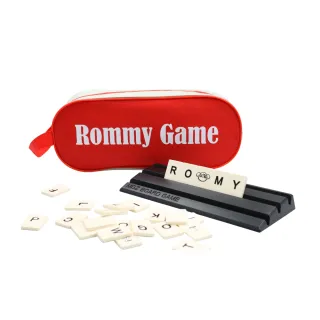 【漫格子】Rommy 數字遊戲 以色列麻將 袋裝大牌英文單字版2-4人(拉密 益智桌遊 麻將)