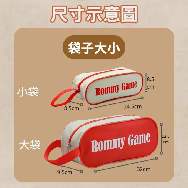 【漫格子】Rommy 數字遊戲 以色列麻將 袋裝變臉大牌大字2-6人(拉密 益智桌遊 麻將)
