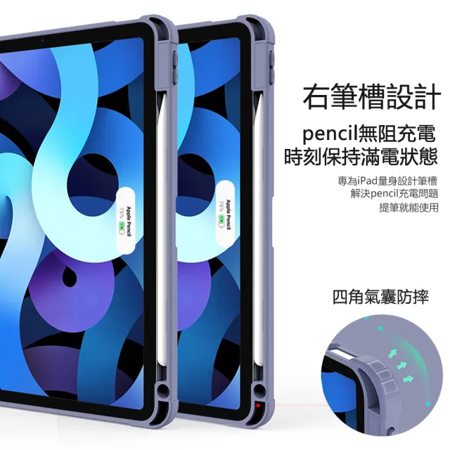 【Kyhome】蘋果 Apple iPad Pro 11吋 2022版 智慧筆槽皮套 防摔亞克力 變形金剛保護殼