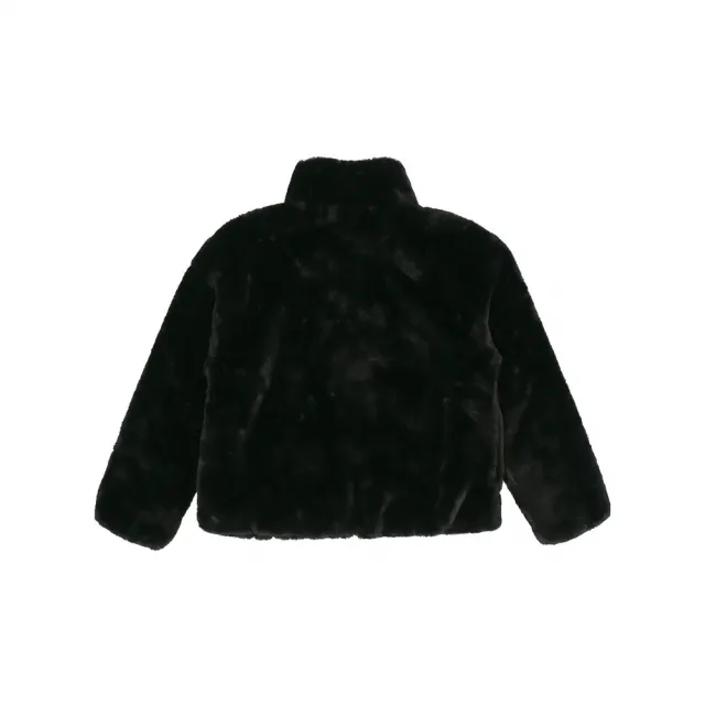 NIKE 耐吉】外套NSW Faux Fur Jacket 女款休閒羔羊外套絨毛皮草黑色白